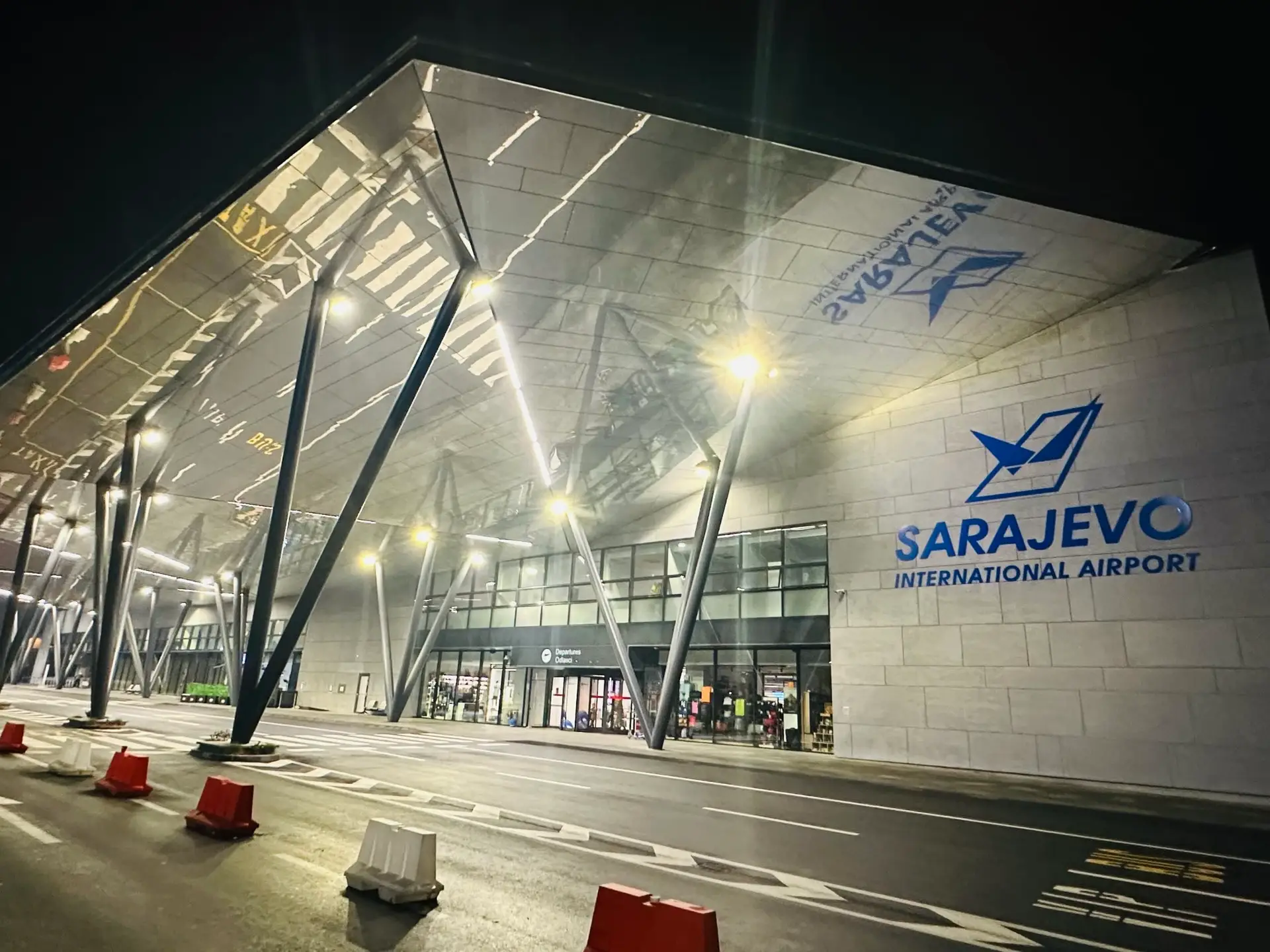 The terminal at Sarajevo International Airport